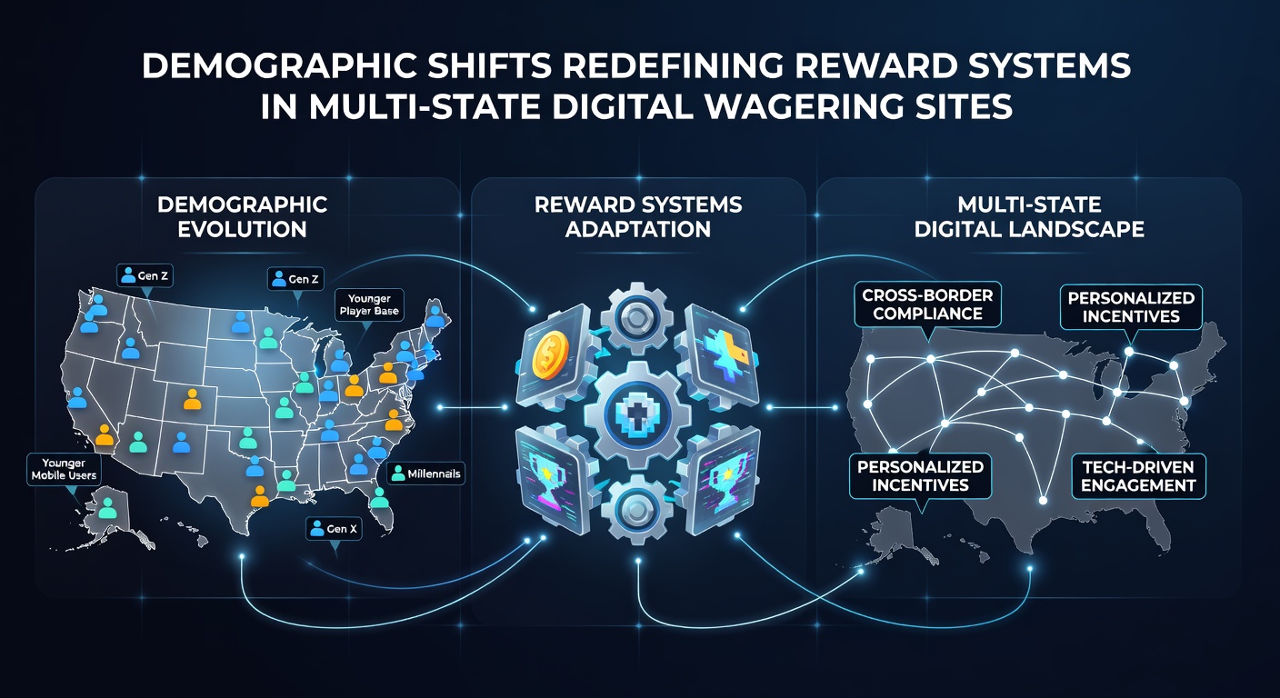 Charts and graphs showing demographic trends in multi-state digital wagering participation rates